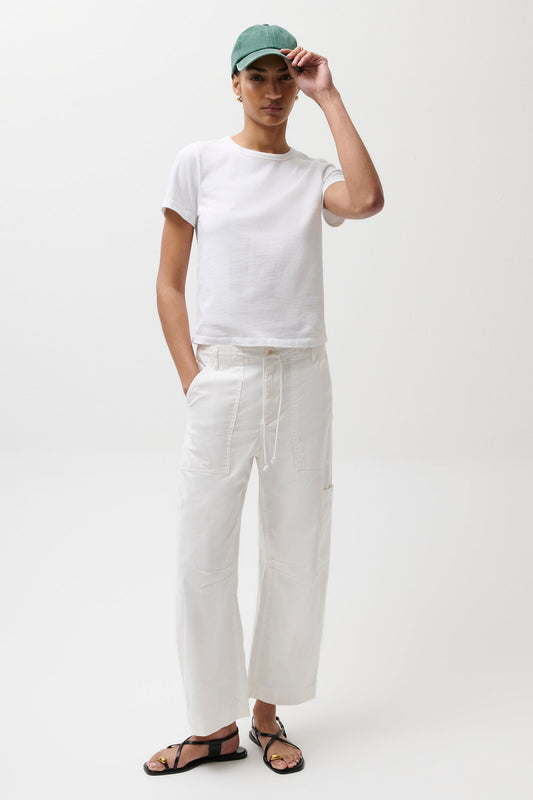 Allostudios – Sabrina Curved Utility Pants - Hvid
