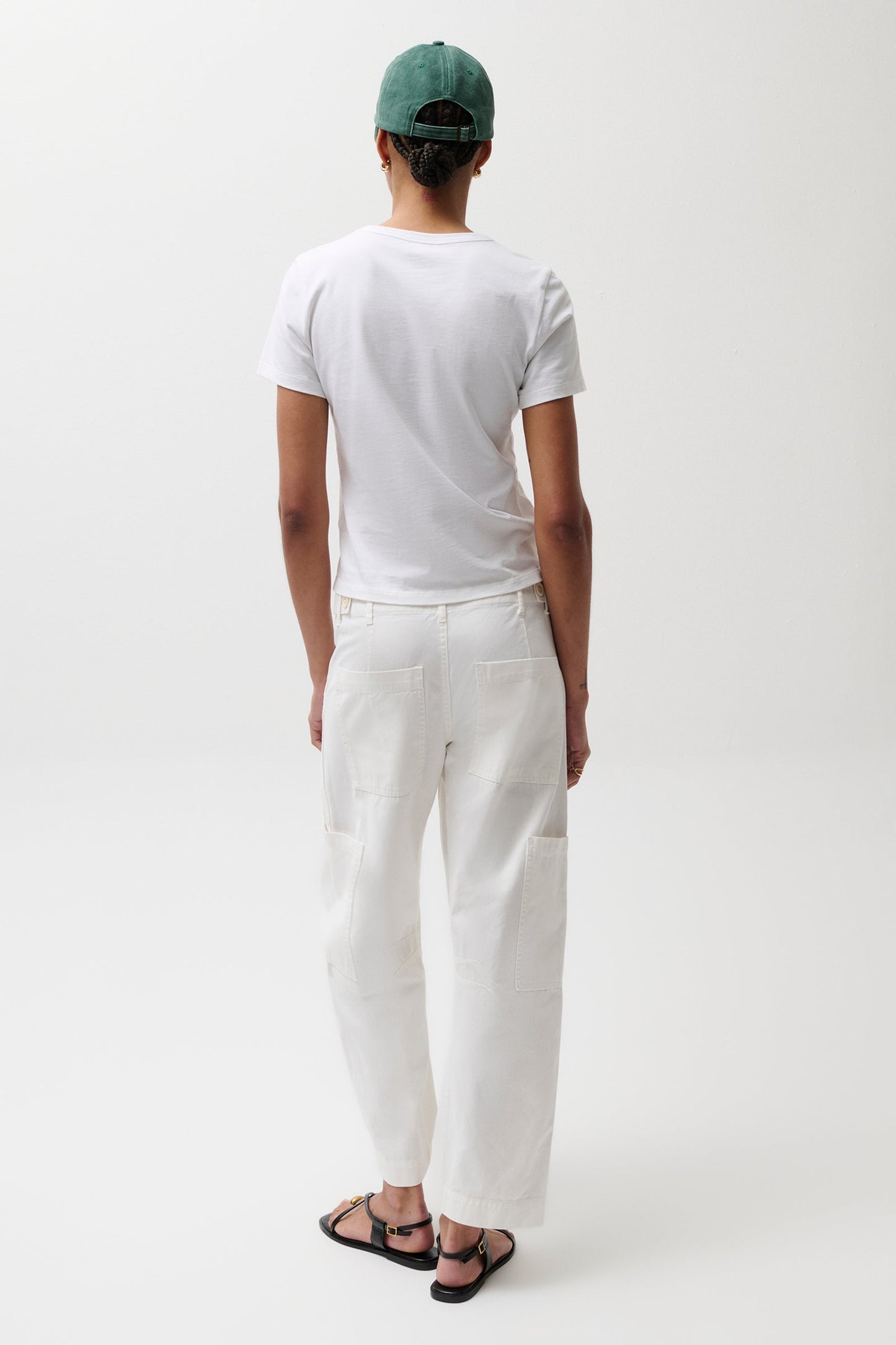Allostudios – Sabrina Curved Utility Pants - Hvid