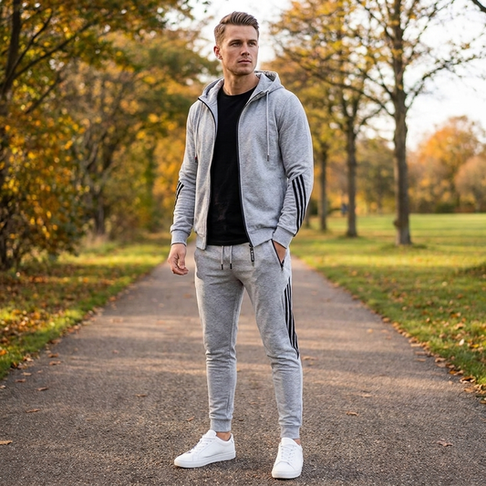 Sportssæt Til Mænd Med Hættetrøje Og Joggingbukser -  Allostudios