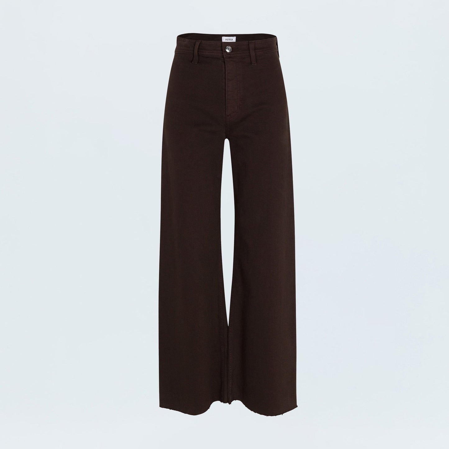 Allostudios – Penny Højtaljede Wide Leg Jeans - Dyb Sort Brun Denim