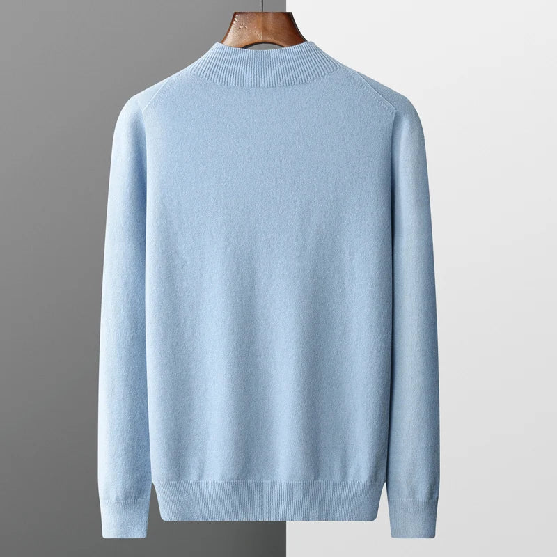 Herre Rund Hals Sweater Premium Kvalitet Og Klassisk Stil