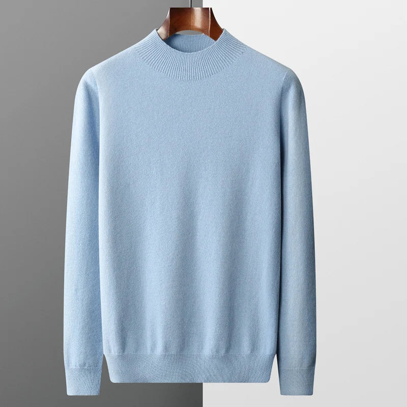 Herre Rund Hals Sweater Premium Kvalitet Og Klassisk Stil