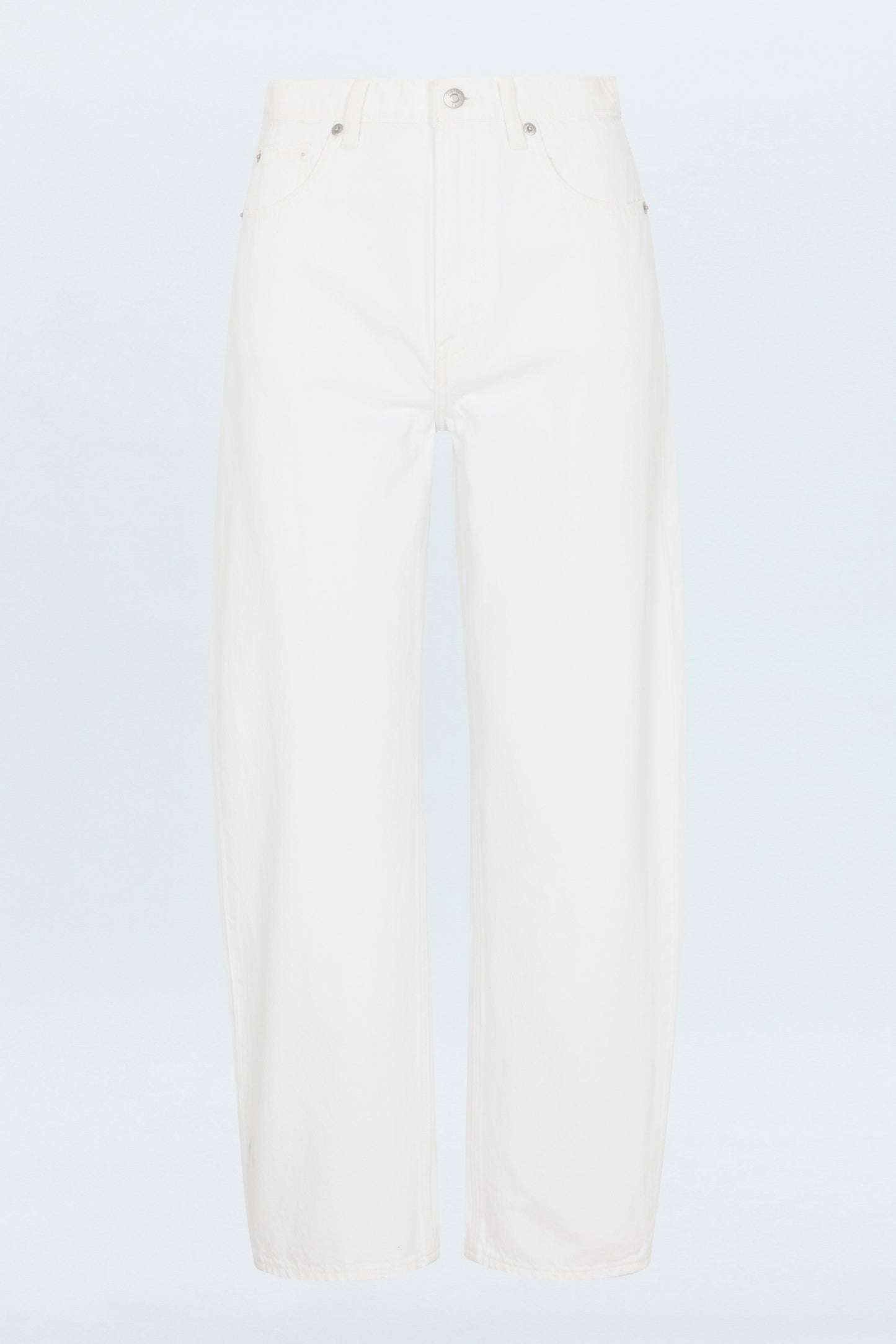 Allostudios – Wes Højtaljede Barrel Leg Jeans - Hvid