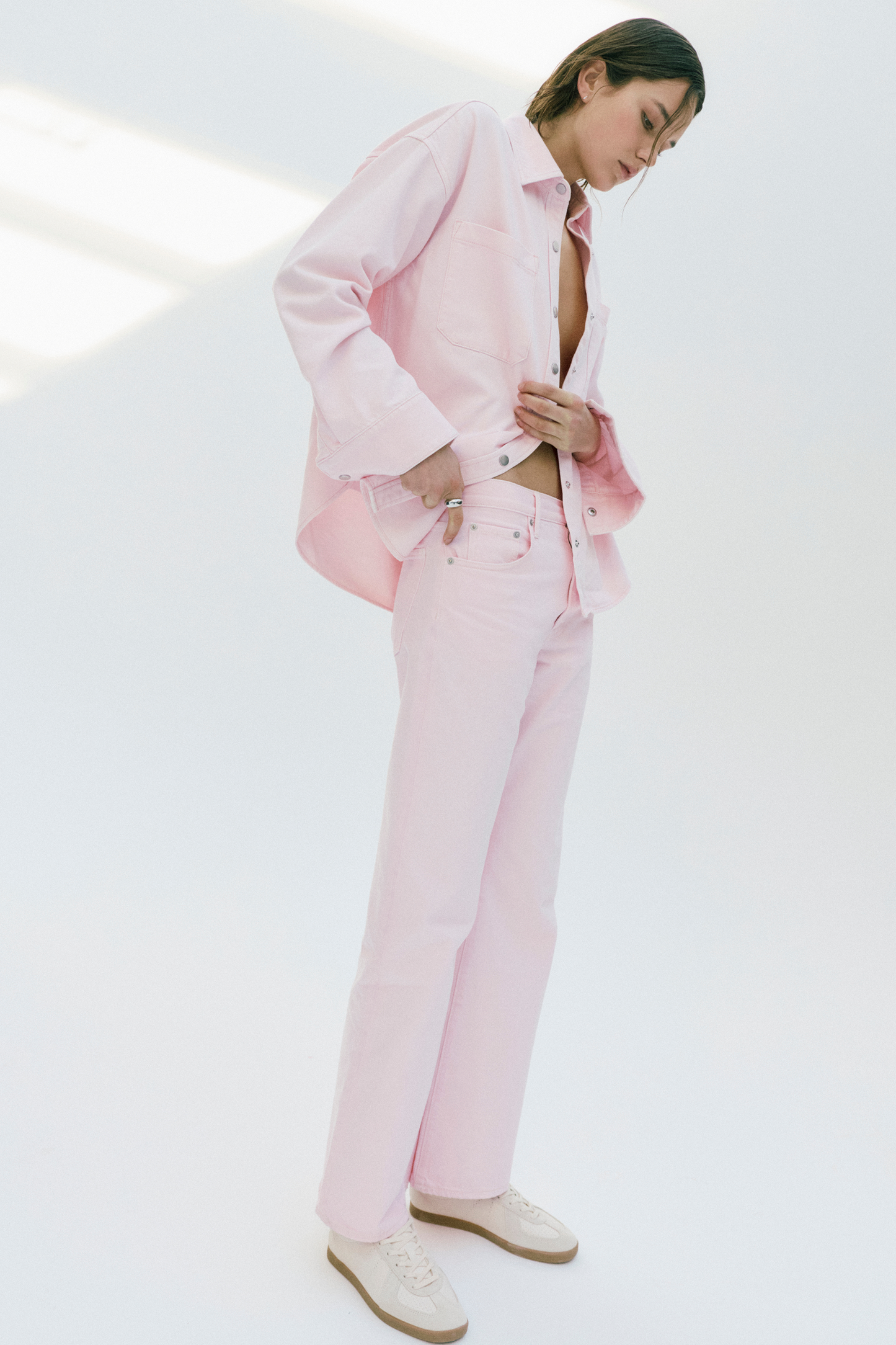 Allostudios – Larsen Relaxed Flare Jeans - Blush