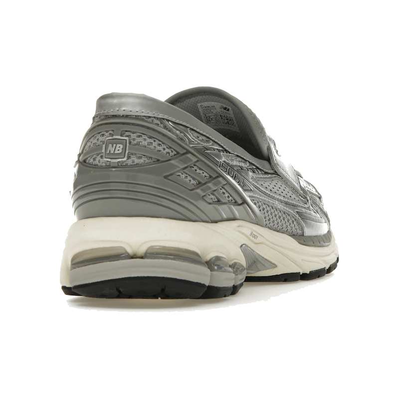 1906L Metallic Silver Loafer Sneaker – Metallisk Sølv & Shadow Grey (Unisex)