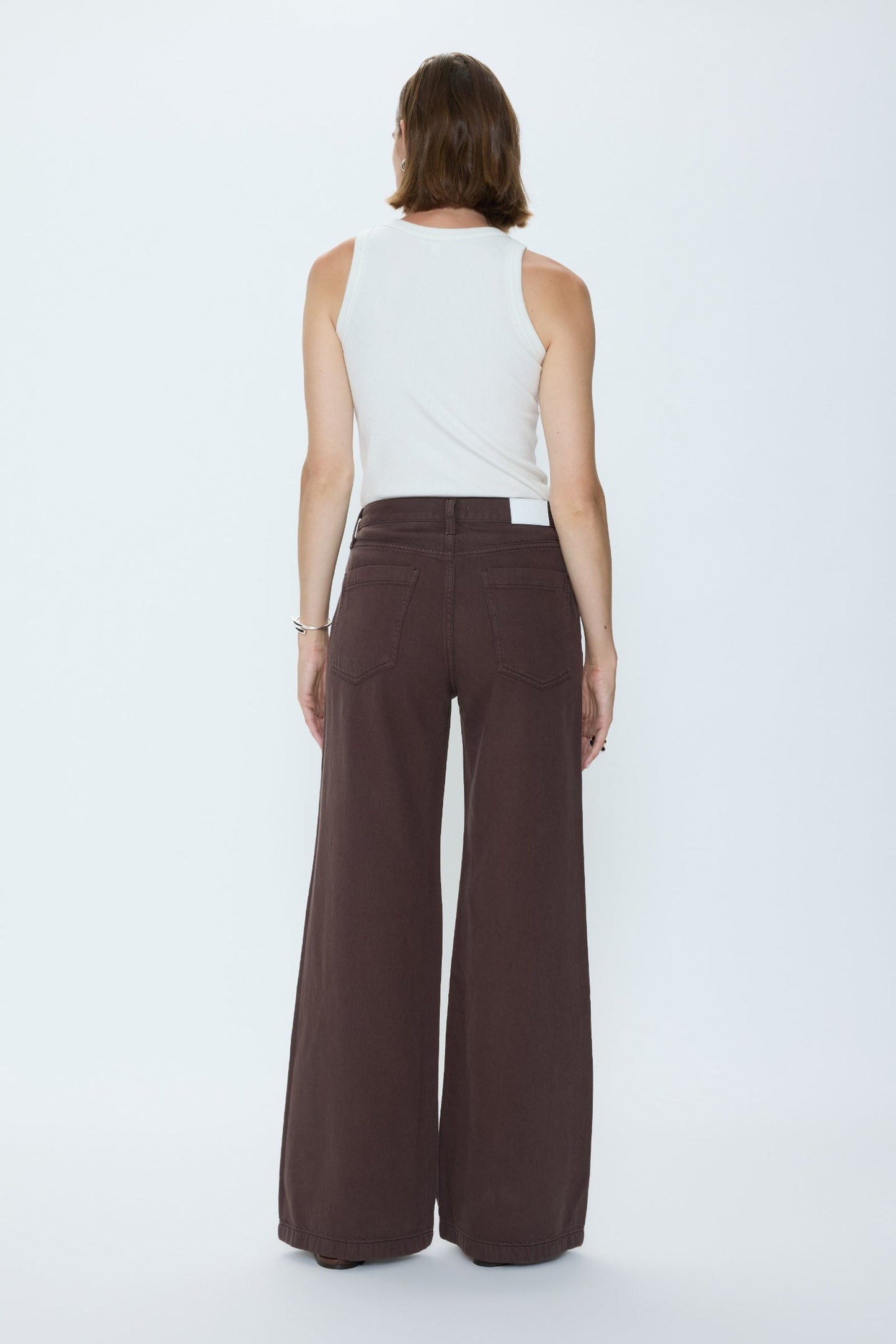 Allostudios – Jadyn Mellemhøje Palazzo Jeans - Brun